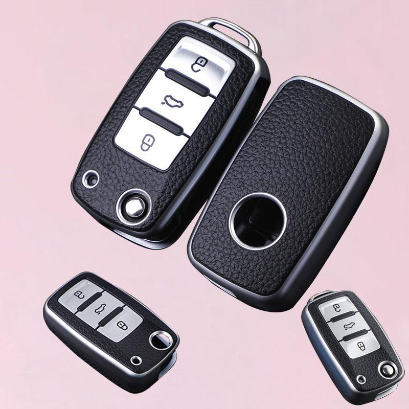 TPU Car Key Case Cover Fob For VW Volkswagen Polo Tiguan Passat B5 B6 B7 Golf MK Jetta Skoda Kodiaq Superb Octavia Seat