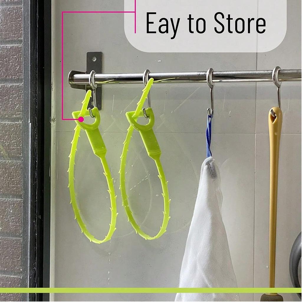 20 Inch Drain Clog Remover Tool, Drain Auger Hair Cleaning Tool, Hair Catcher Shower Drain Tool For Kitchen, Sink, Bathroom