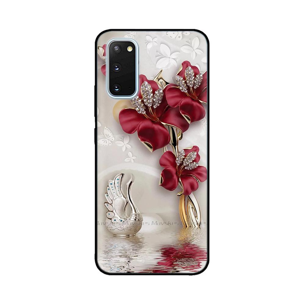 For Samsung Galaxy S20 Case Heart-Butterfly Phone Cover For Samsung S20 FE Liquid Silicone Fundas for Samsung S20 Ultra S 20