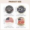 4x USA 250TH Anniversary Pins Commemorative Badges for Backpack Bag Hats