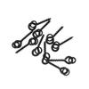 20Pcs Carp Rig Ring Stops with 20Pcs Boilie Bait Screw Fishing Accessories Kit