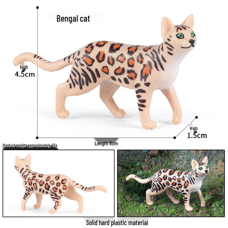 Realistic Exotic Orange Tabby Cat Heart Model Ornament