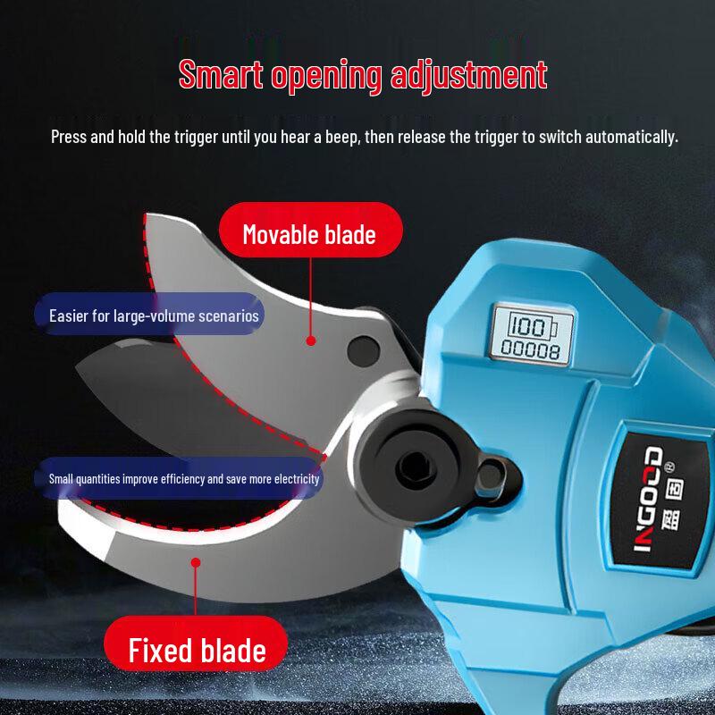 YINGGU 21V Cordless Electric Garden Pruning Shears CN plug (adapter included)