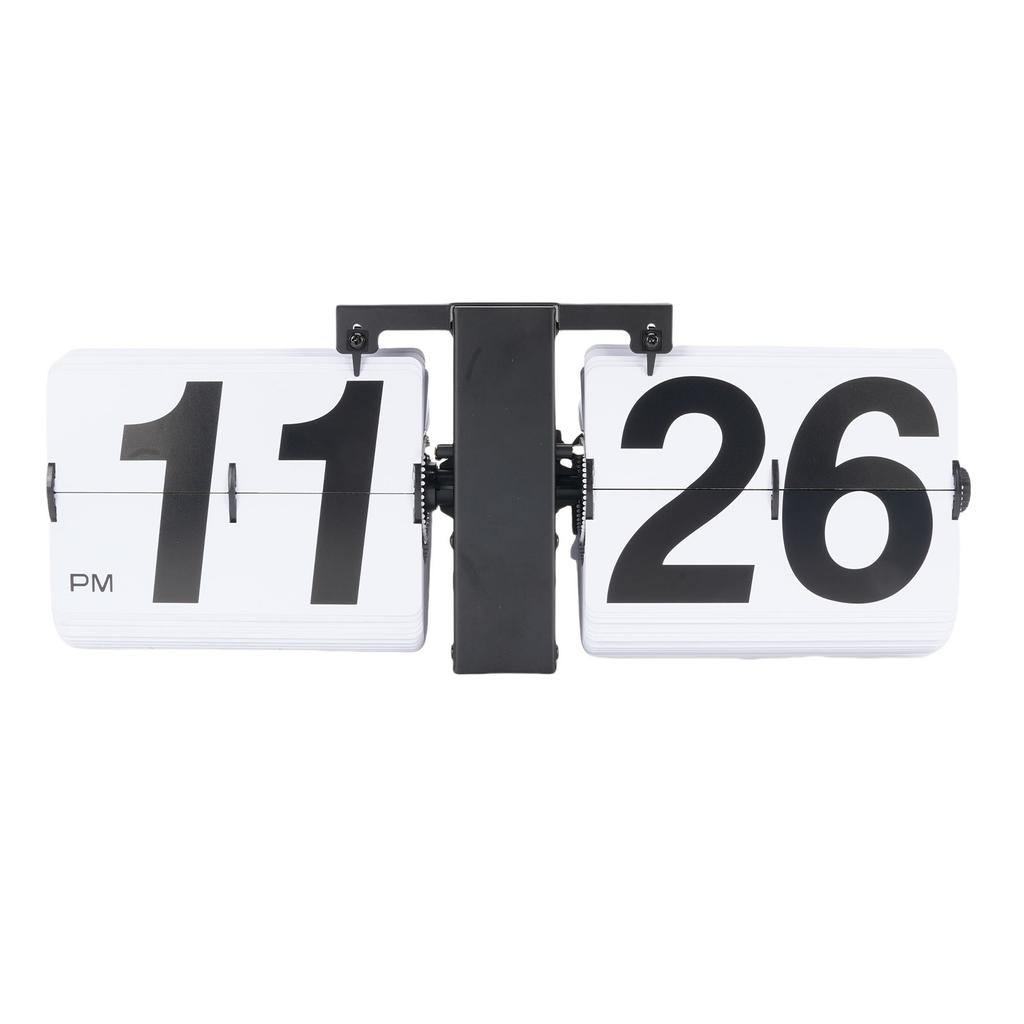 Digital Flip Down Clock 12H Vintage Automatic Mechanical Flip Desk Clock for Home Office Decor