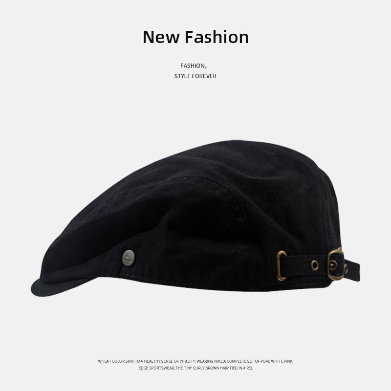 Berretto Newsboy Retro Trendy Stile Hong Kong - Berretto Unisex Minimalista Moda Primavera