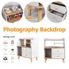 Minimalist Wooden Modern Bedside Table with 2 Drawers Bedroom Bedside Cabinet Nordic Bedside Storage Cabinet for Home Bedroom