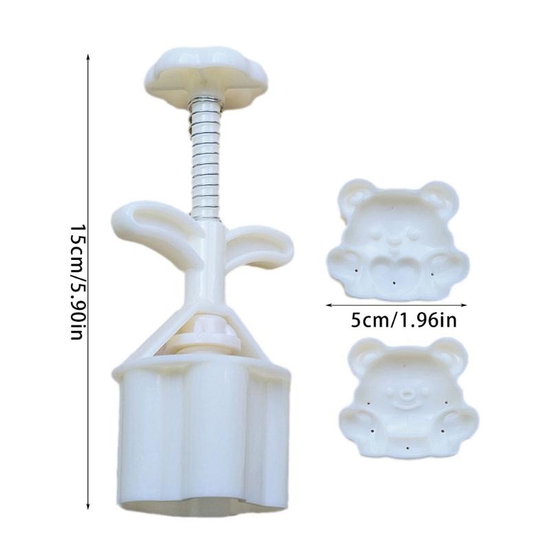 Cookie Stamps Heart Bear Moon Cake Molds Hand Pressure Moon Cake Maker Bakings Tool for MidAutumn Festival