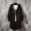 Heren Middellange Casual Jas Plus Size Losse Capuchon Windbreaker