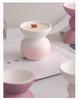 Ceramic Candlestick for Romantic Candlelit Dinners and Aromatherapy, Small Candle Holder for Holiday Atmosphere.