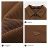 SEPTWOLVES Men's Antibacterial Textured Long Sleeve Polo Shirt