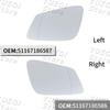 Dla BMW E60 E61 E63 E64 F01 F02 F07 F10 F12 F13 F18 Szerokokątne Podgrzewane Szkło Lusterka Wstecznego Lewe / Prawe 51167186587 51167186588