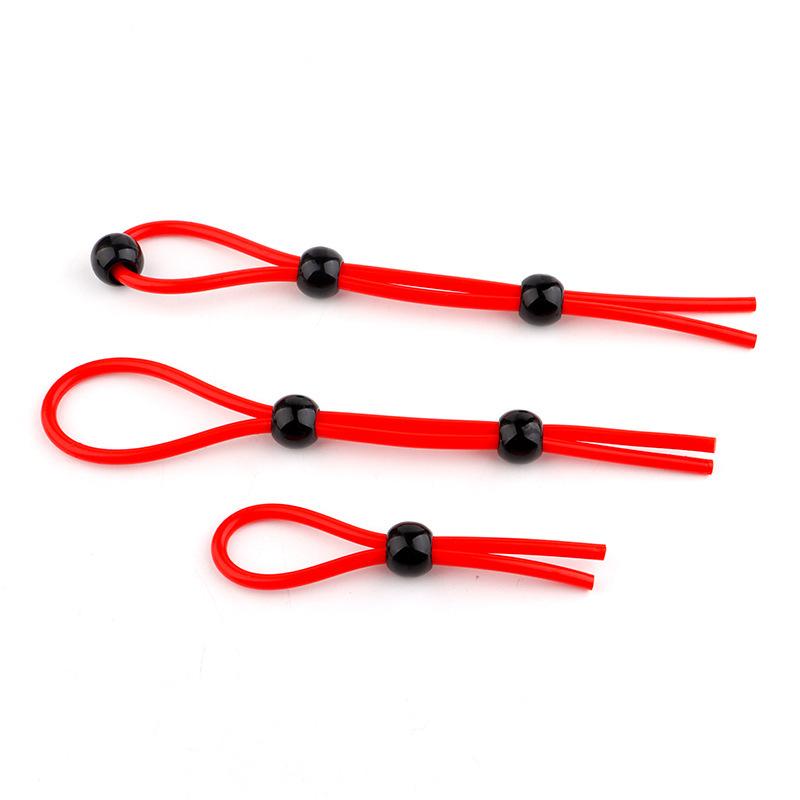 Adjustable Penis Ring Cock Rope Chastity Cage Ball Stretcher Cockring Sex Toys for Men Delay Ejaculation Adult Toy Mens Rings