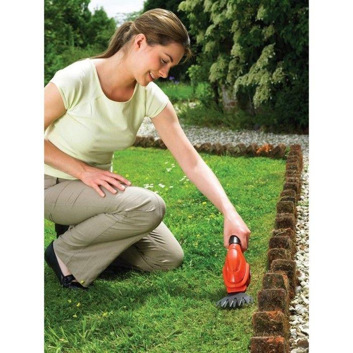 Cisaille à gazon - BLACK & DECKER - 3,6 V - Lame 38 cm - Autonomie 35 mn - LED Charge