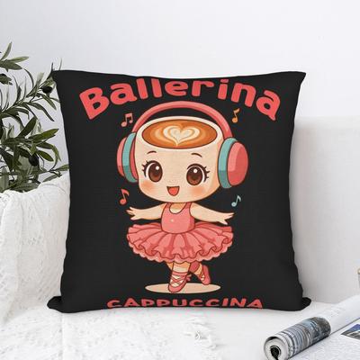 Pillow Cover Italian Brainrot Meme Fashion Pillow Case For Sofa Couch Bed Living Room Pillowcases