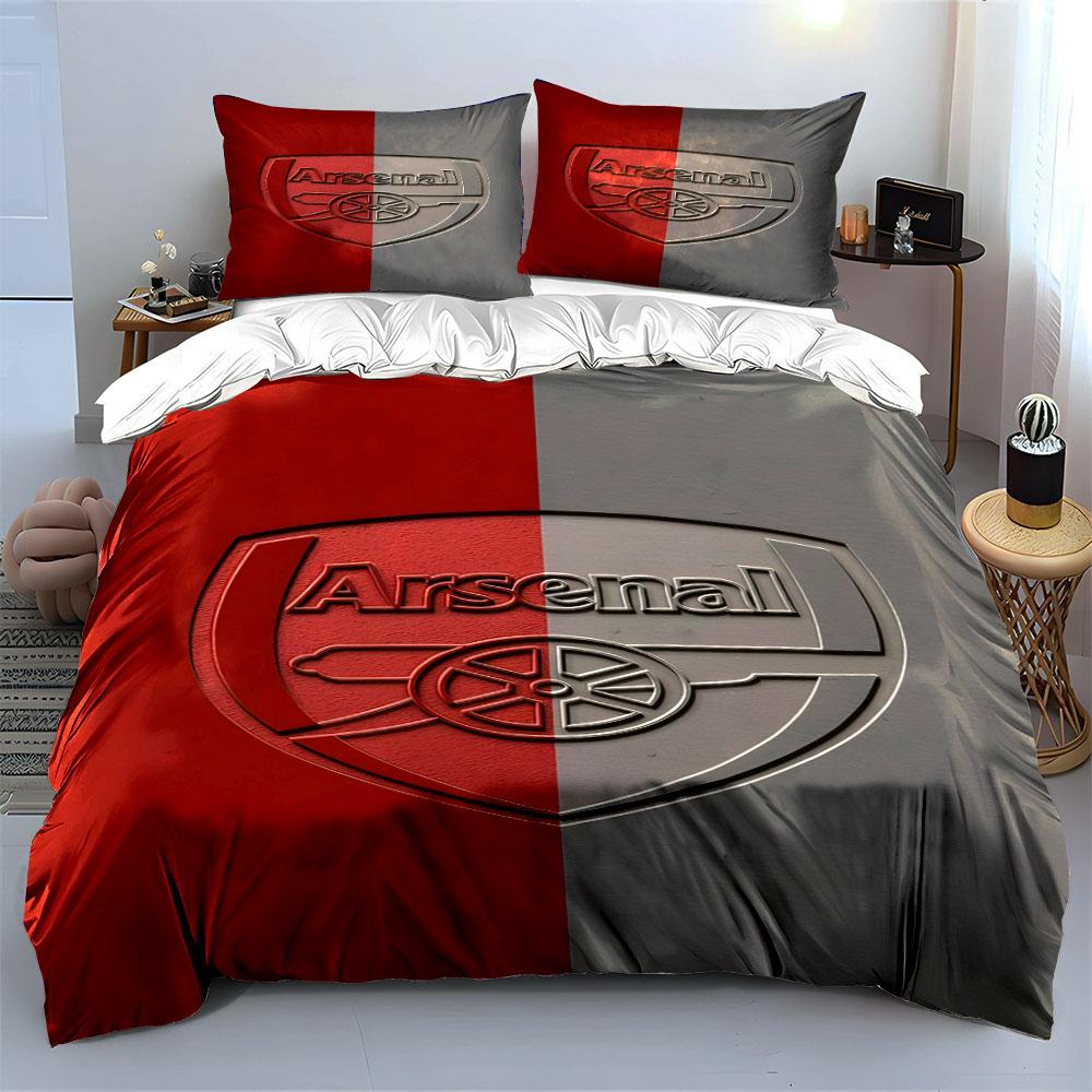 Logo dell'Arsenal con cannone. Set lenzuola Set copripiumino Copripiumini Federe(1* Copripiumino 2* Federe senza imbottitura piumone)