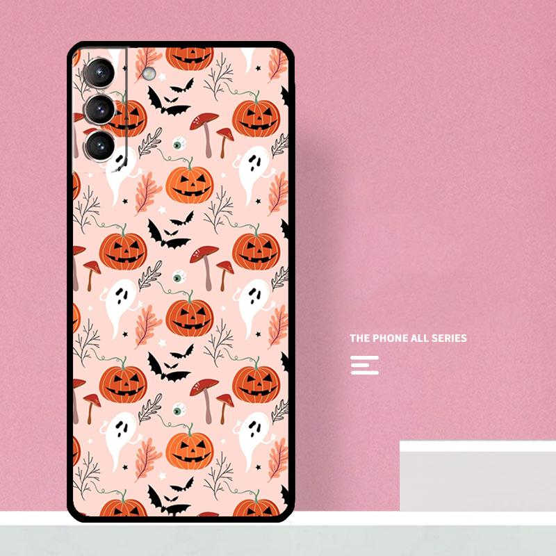 Autumn Leaves Fall Pumpkin Halloween Case For Samsung Galaxy S20 FE S21 S22 S23 Ultra S8 S9 S10 Note 10 Plus 20 Ultra Cover