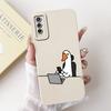 For vivo V2027 V2028 V2029 Case Vivo Y11s Y12s Y20 Y20s Y20i Y20a Back Cover Cartoon Animal Rabbit Cat Phone Shell Soft Silicone