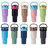 1200ml Large Car Tumbler 304 Stainless Steel Vacuum Insulated Water Jug Portable Handle Straw Cup for Driving Camping Sports