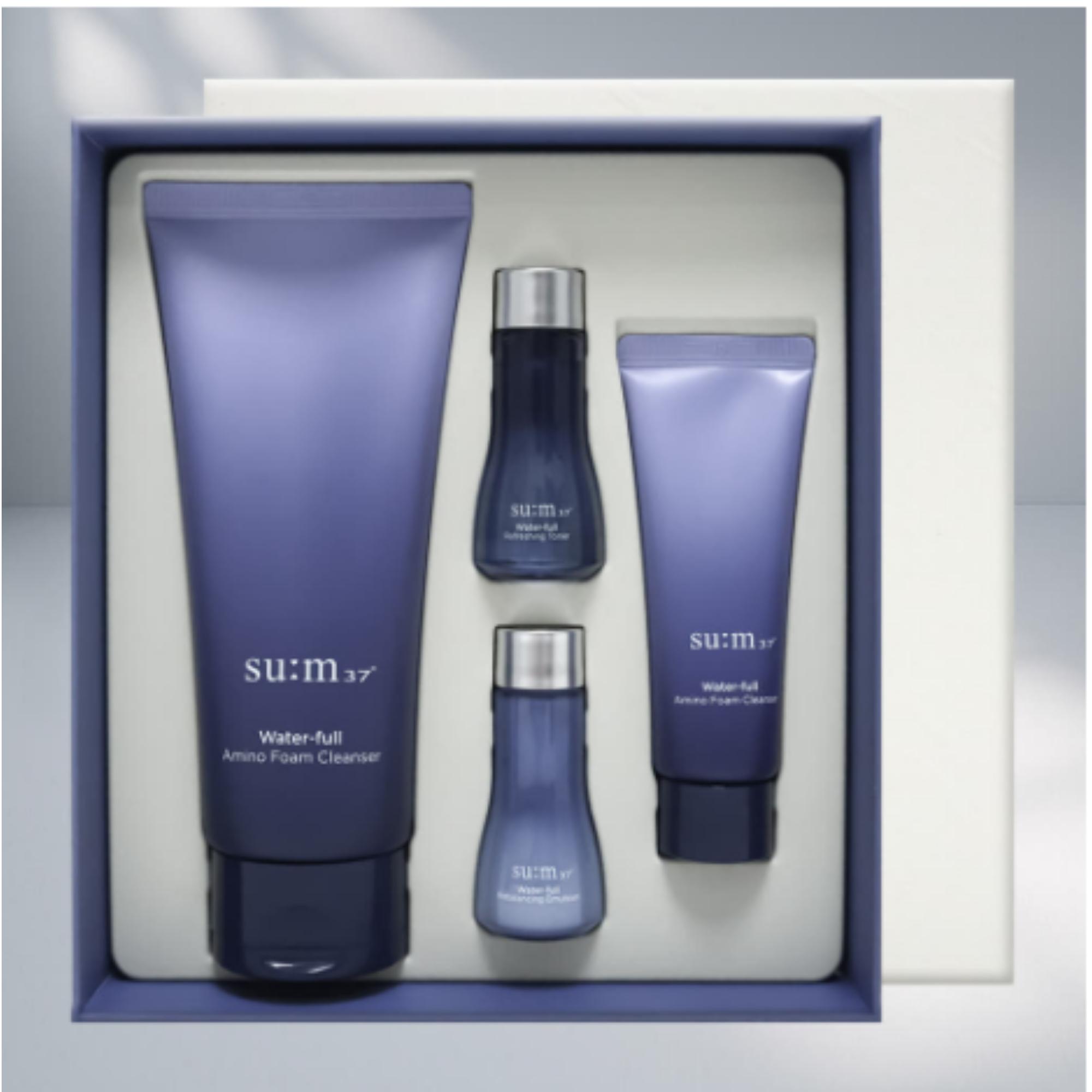 Су:m37 Waterful Amino Foam Cleanser Набор для увлажнения 200 мл 40 мл
