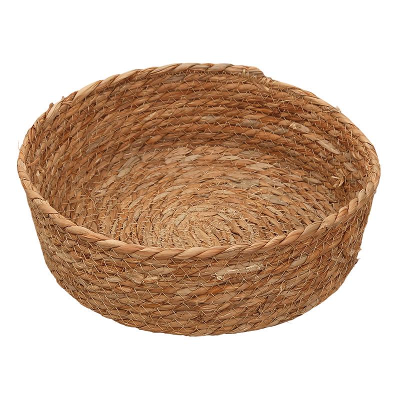 Rattan Decorative Woven Storage Basket for Fruit and Snacks