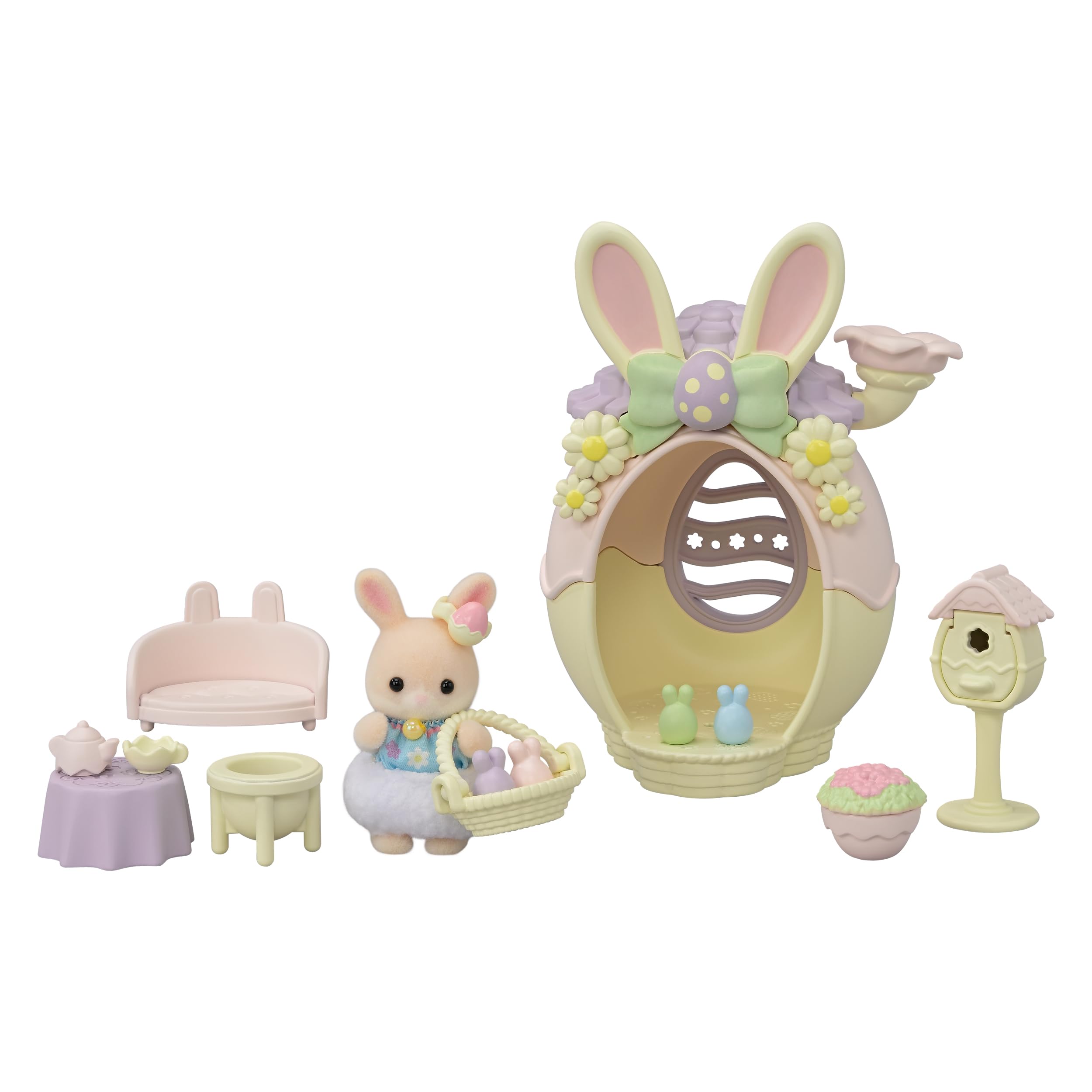 

Sylvanian Families Сезонное пасхальное яйцо ST Mark Сертификация для детей от 3 лет и старше Игрушечный кукольный домик Sylvanian Families EPOCH [Домик Маргарет Рэббит] SE-212