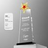 Crystal Trophy: Five-Pointed Star Metal Award for Children's Basketball and Outstanding Employee Excellence