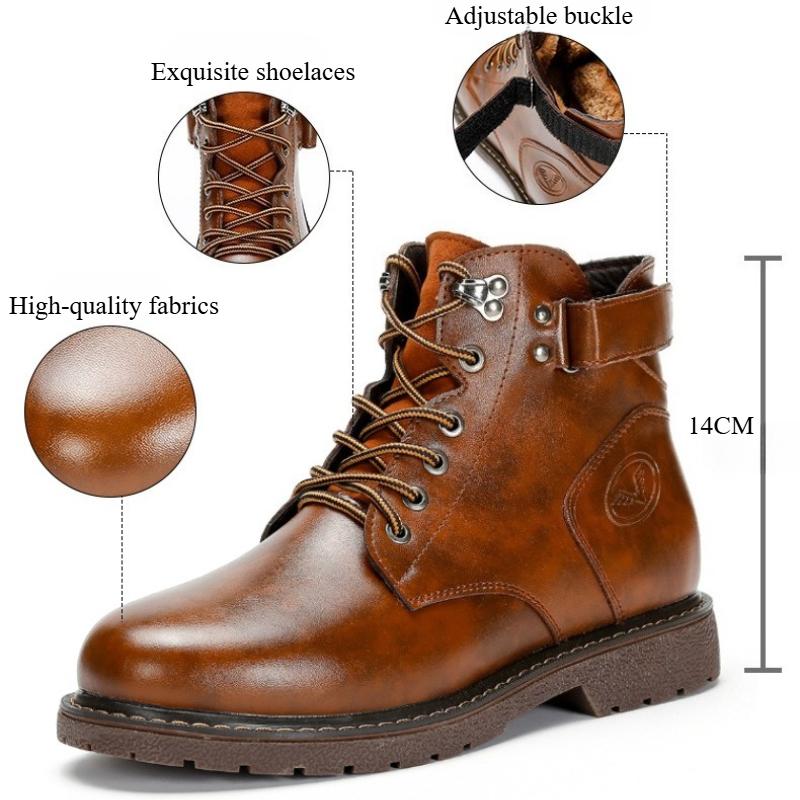 Luxus Herren Stiefeletten Retro Britische High-Top Herrenstiefel Mode Hochwertige Lederschuhe 2025 Neu Outdoor Herren Motorradstiefel