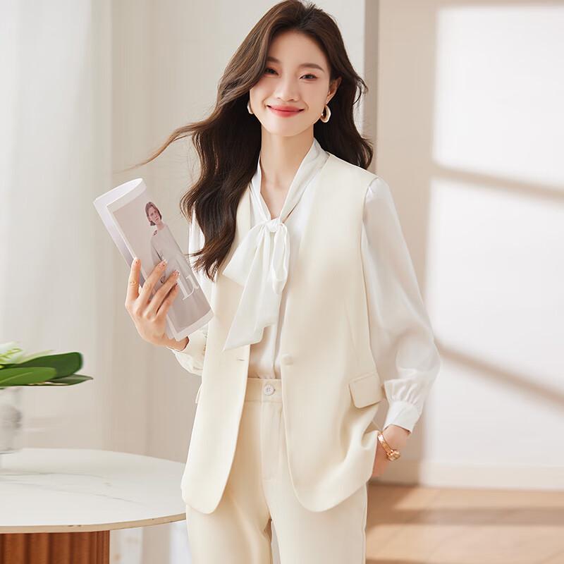 Women's Elegant Vest Suit Three-Piece Set