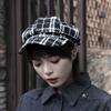 For Girls Autumn Korean Style For Female Octagonal Cap Women Visors Cap Plaid Beret Painter Hat