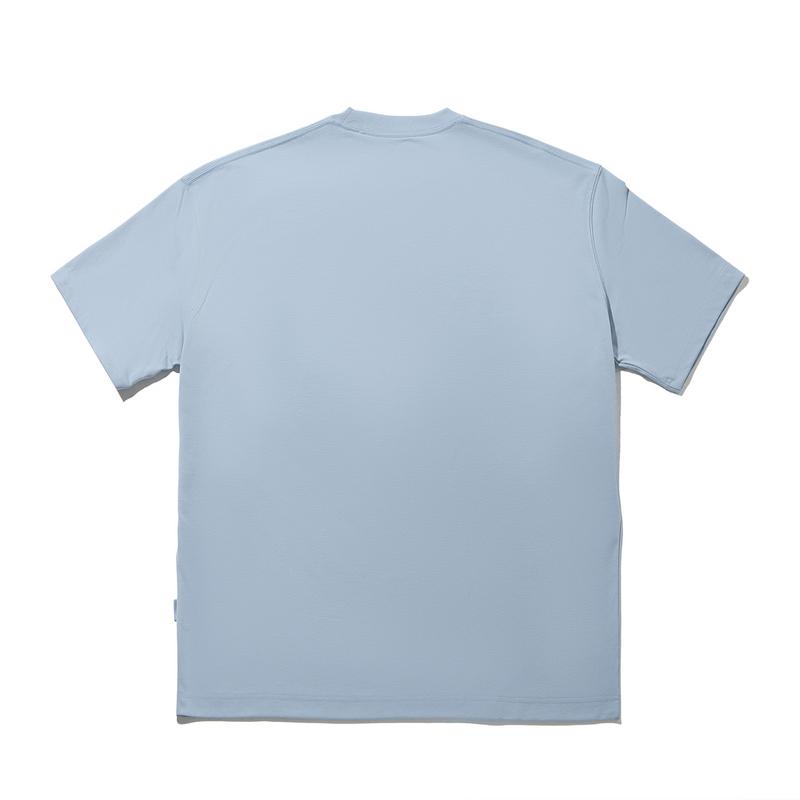 Li Ning Ice Comfort Loose Short Sleeve T-Shirt Unisex Tops Soft-Gray-Blue AHSW979-5