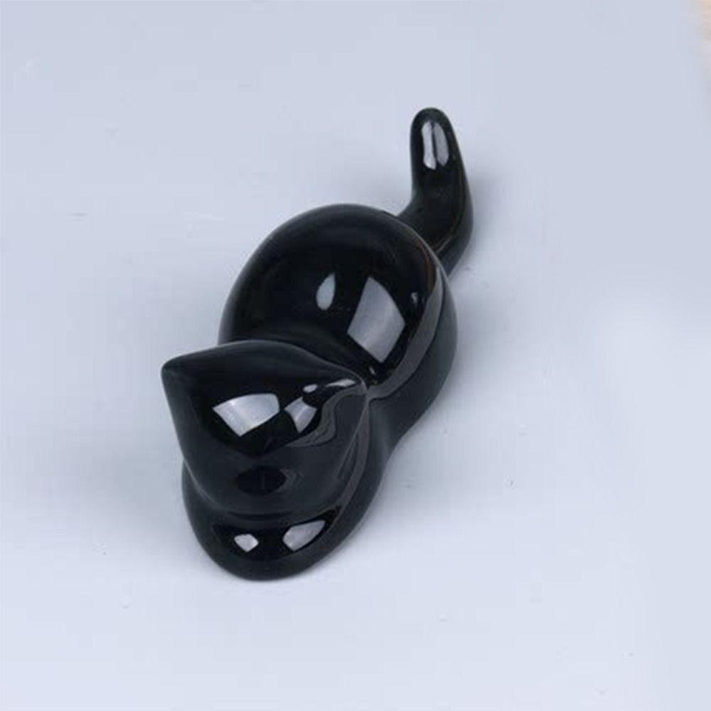 Artist Cat Kitty Penmanship Student For Watercolor Ink Painting Calligraphy Pen Holder Writing Brush Holder Ceramic Pen Rest