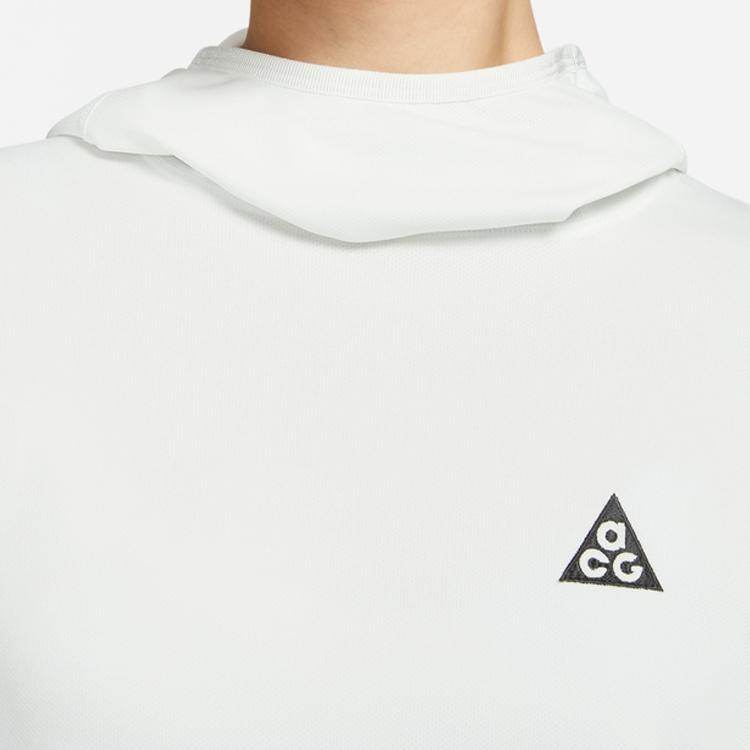 New Nike ACG Set in Sleeve T Shirt Women's Mountain Peak White DV9539-121