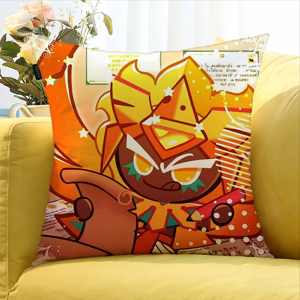 G-Golden Cheese C-Cookie Various Sizes Square Pillow Case For Car Home Bedchamber Decor