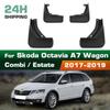 4PCS Splash Guards Mudguards Compatible with Skoda Octavia A7 5E Combi / Estate / Wagon  2017 2018 2019