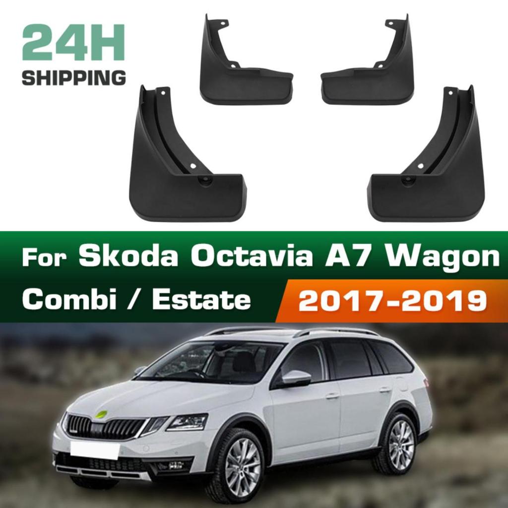 4PCS Splash Guards Mudguards Compatible with Skoda Octavia A7 5E Combi / Estate / Wagon  2017 2018 2019
