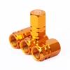 4pcs color metal hexagonal car valve cover tire For abarth 695 595 500 500c 500s competizione 124 Spider PUNTO stickers decor
