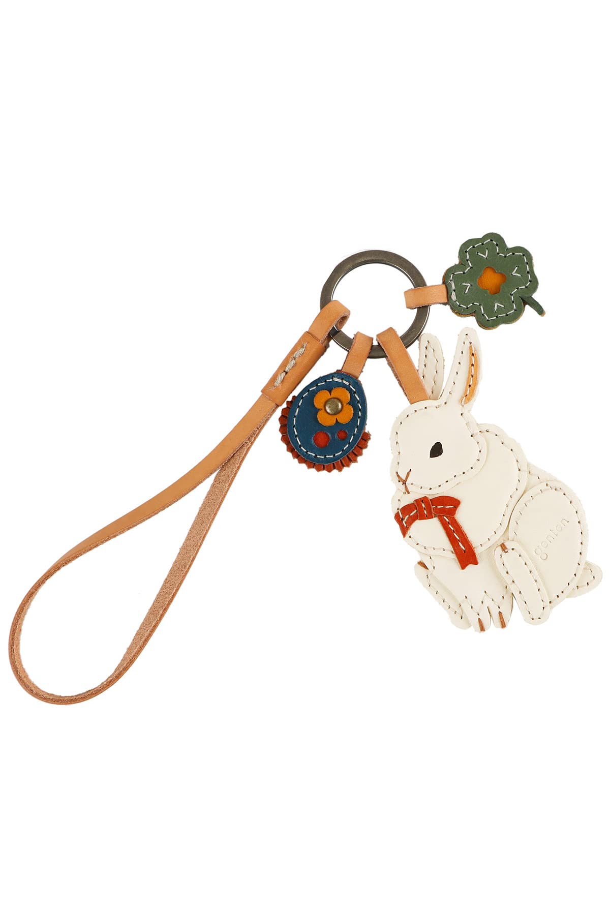 Genten GE-40811-07 Шарм-кролик, Натуральная кожа, Женский, Цвет слоновой кости