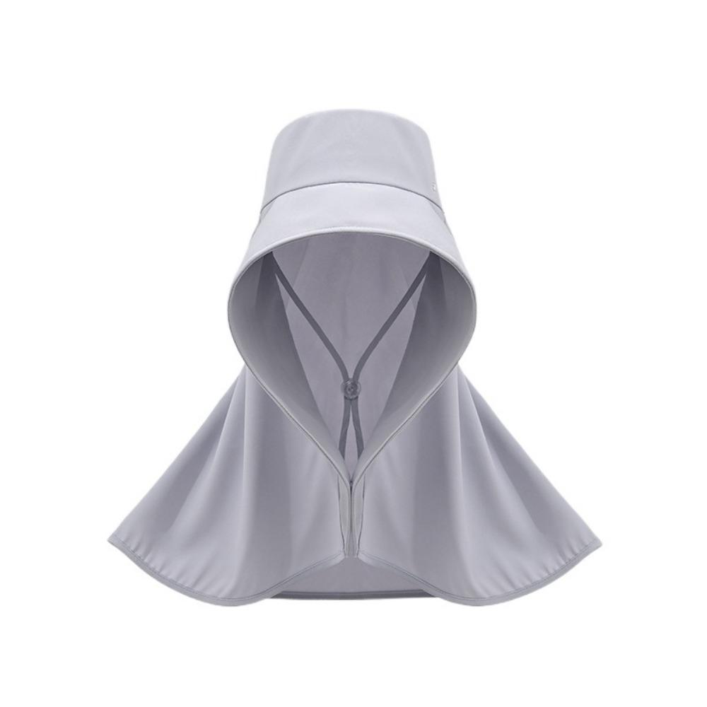 Wind Proof Large Brim Sun Hat Solid Color Sun Protection Cap Simple Wide Brim Sunhat  Fishing