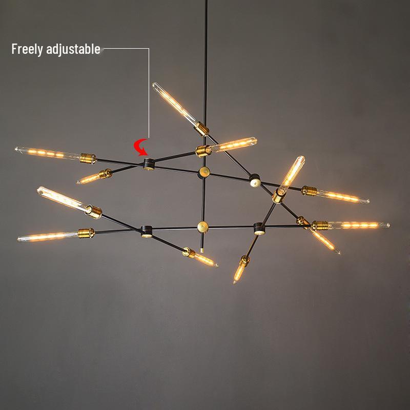 Nordic Retro Chandelier for Living Room, Villa, Loft, or Hotel