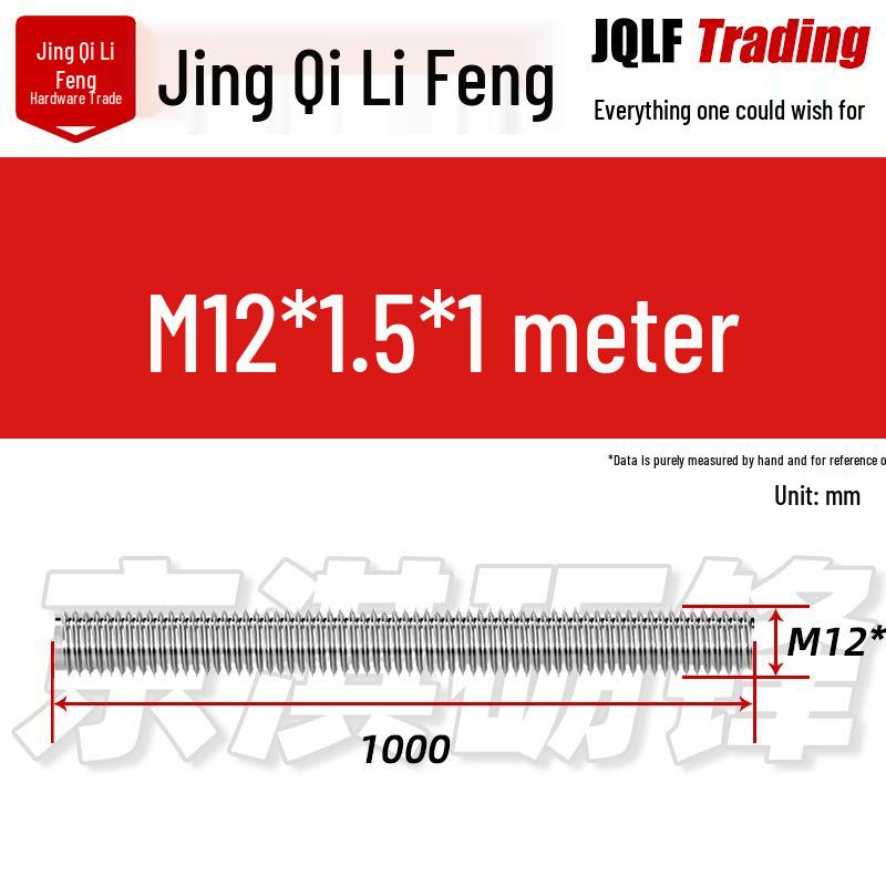 Stainless Steel Threaded Rod, Coarse & Fine, M3, 1 or 3 Meter Lengths