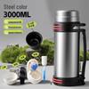 Large 5L Stainless Steel Insulated Thermos for Men - Portable Outdoor Travel Water Bottle