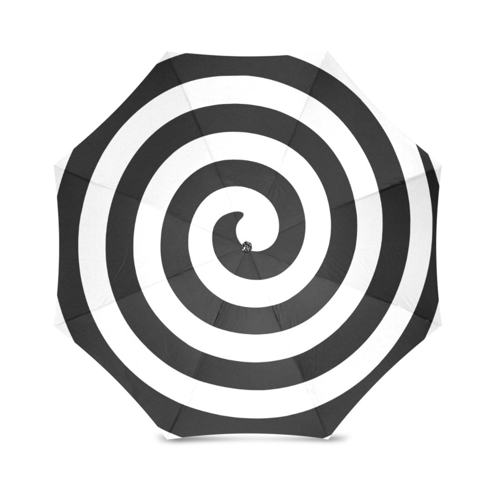 

Черно-белый зонт-воронка, французский спиральный складной зонт от дождя, ветроустойчивый, складной дорожный зонт для женщины Aluminum&8K