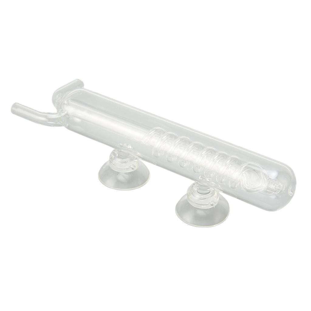 Carbon Dioxide Bubble Counter High Transparent Crystal Glass CO2 Spiral Bubble Counter for Aquarium