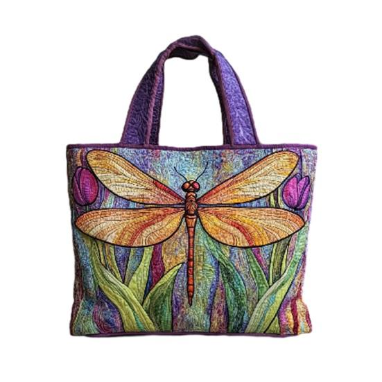 Стеганая сумка-тоут Женская винтажная сумка через плечо Цветы Животные Сумка Цветочный кошелек для поездок на работу Вечеринки Ежедневные поручения T 1390₽