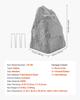 Faux Rock Cover, Outdoor Fake Landscape Rock Well Pump Cover, Realistic Appearance & Seamless Design, Lightweight & Weather-Resistant Artificial