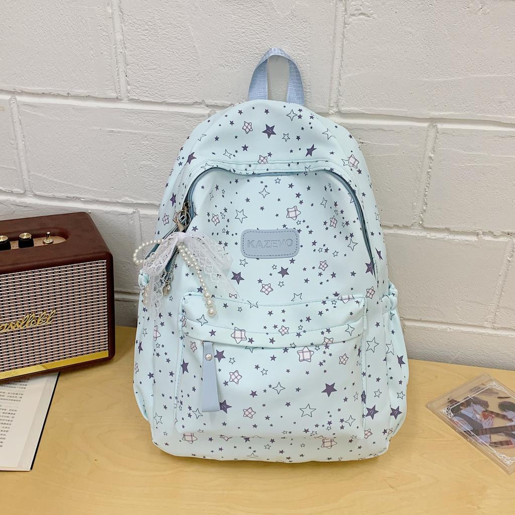 Schoolbag star printing large capacity junior high school student schoolbag to reduce the burden of spine protection high value commuter