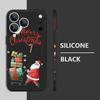 Cute Santa Claus Pattern TPU Soft Silicone Case For iPhone 17 Pro Max 16E 16 15 14 13 Pro Max 12 Pro 11 Shockproof With Lanyard Phone Cover Fundas