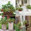 18 Bundles Outdoor Artificial Plants UV Resistant Fake Greenery Stems Faux Shrubs for Outside Porch Patio Garden Window Decor