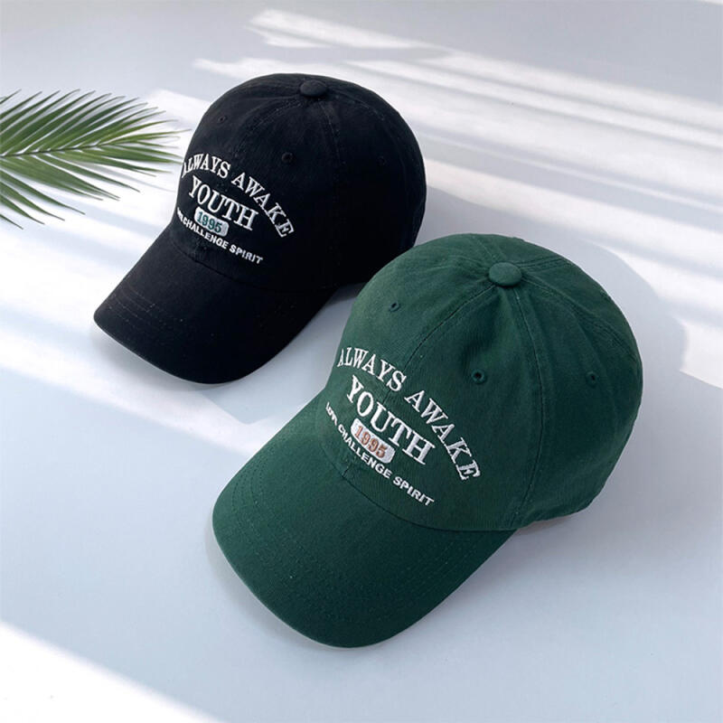 Women s and Men s Toned Down Lettering Cotton Black Hat C4827_Black