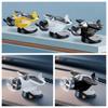 Solar-Powered Car Airplane Ornament, Creative 360-Degree Rotating Car Decoration, Dashboard Light-Sensing Fan Accessory